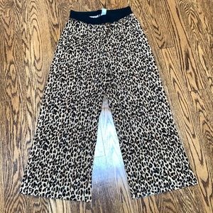 H&M Leopard Print Pleated Crop